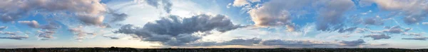 Dramatische Wolken Lucht Boven Luton City England Hoge Hoek Drone — Stockfoto