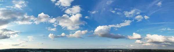 Dramatic Clouds Sky Luton City England Images Caméra Drone Angle — Photo