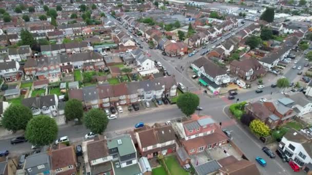 Aerial Footage British City Rainy Clouds Sunset 3Rd August 2023 — Stock Video