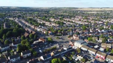 Luton City 'deki Bury Park' ın hava görüntüsü.