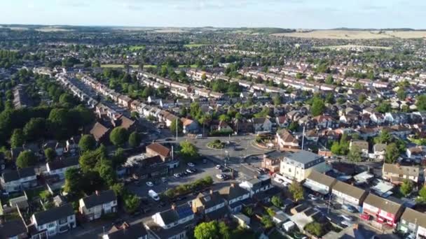 Luftaufnahme Des Bury Park Der Stadt Luton — Stockvideo