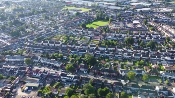 Aerial View Bury Park Luton City — Stock Video