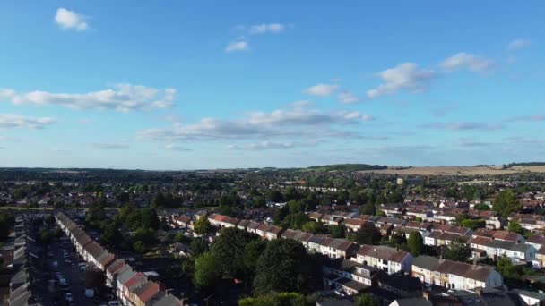 Vista Aérea Del Parque Bury Ciudad Luton — Vídeos de Stock