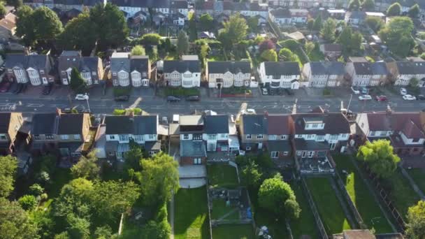 Aerial View Bury Park Luton City — Stock Video