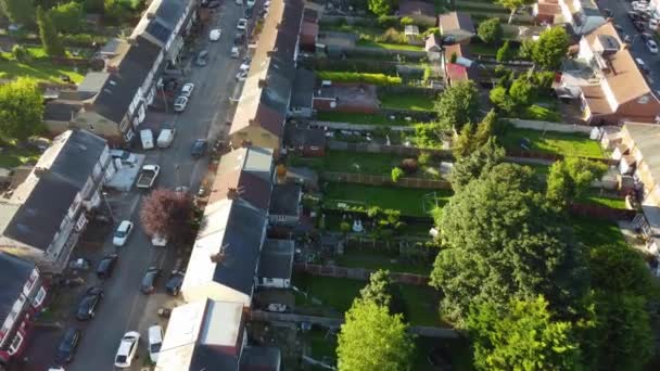 Luton City Deki Bury Park Hava Görüntüsü — Stok video