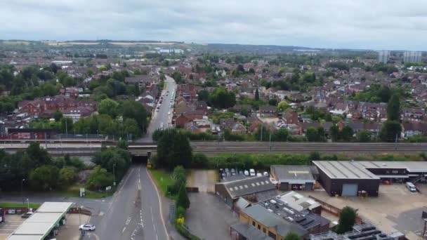 Luftaufnahme Der Westlichen Stadt Luton — Stockvideo