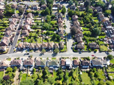 Londra 'daki İngiliz yerleşim yerlerinin hava görüntüsü, Birleşik Krallık.