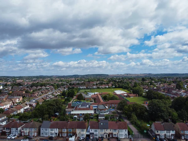 Luchtbeelden Van Het Housing District Van Luton City England Footage — Stockfoto