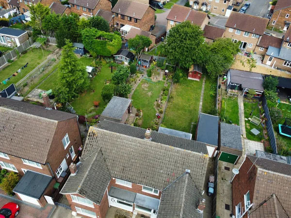 stock image Aerial footage of Housing District of Luton City of England, UK. The Footage Was Captured with Drone's Camera on July 30th, 2023