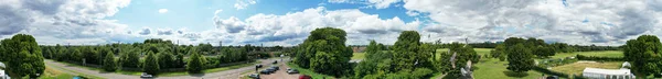 Panoramic Aerial View Housing District Luton City England Footage Captured — Stock Photo, Image