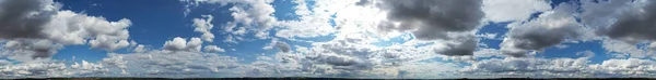 Panoramic High Angle View Dramatic Clouds Sunset Luton City England —  Fotos de Stock