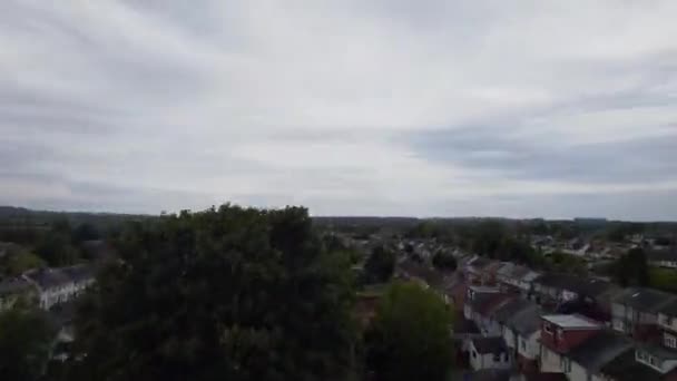 Vista Aerea Della Città Occidentale Luton — Video Stock