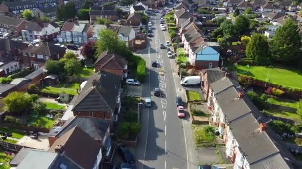 2023年8月17日 英国卢顿 部分阴天 卢顿市从东部民居拍摄的高角镜头 — 图库视频影像