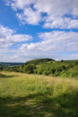 İngiltere 'nin en güzel İngiliz kır manzarası Sharpenhoe Alkışçılar Vadisi Luton, İngiltere' de. Görüntü 24 Haziran 2023 'te çekildi.