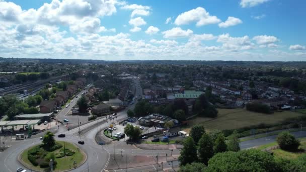 High Angle Footage North Luton City England Great Britain Footage — Stock Video