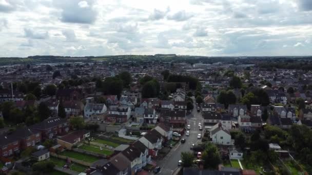 High Angle Filmagem North Luton Cidade Inglaterra Grã Bretanha Just — Vídeo de Stock
