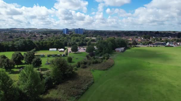 High Angle Filmagem North Luton Cidade Inglaterra Grã Bretanha Just — Vídeo de Stock