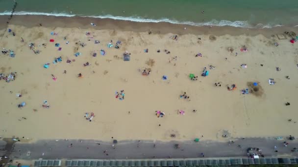 Bournemouth City Deki Güzel Çekici Turist Yeri Ngiltere Nin Sandy — Stok video