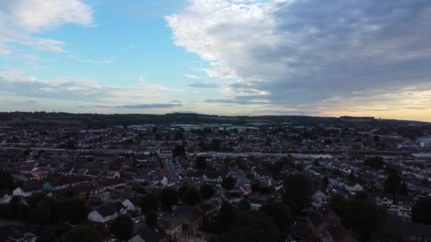 Luchtfoto Van Luton City — Stockvideo