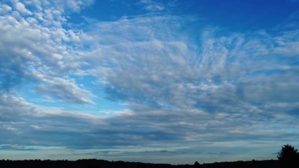 Mest Vakre Himmel Dramatiske Skyer Solnedgang Luton City England Storbritannia – stockvideo