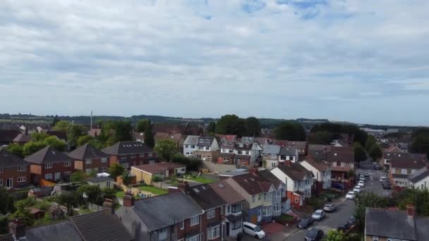 Pohled Vysokoúhlého Úhlu Central Luton Town England Záběr Byl Pořízen — Stock video
