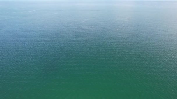 Luchtfoto Van Mooiste Aantrekkelijkste Toeristische Bestemming Bournemouth City Sandy Beach — Stockvideo