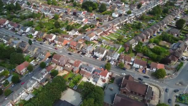High Angle View Central Luton Town England Footage Captured Drone — Stock Video
