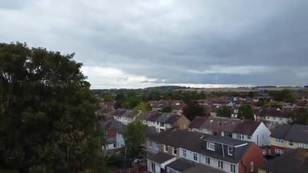 Pohled Vysokoúhlého Úhlu Central Luton Town England Záběry Byly Zachyceny — Stock video
