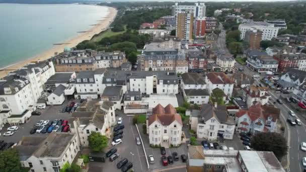 High Angle Time Lapse Footage Attractive Tourist Destination Bournemouth City — Stock Video