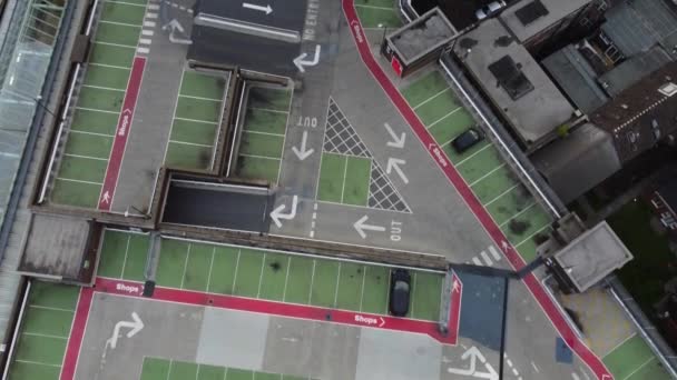 Вид Повітря Центральне Лутон Сіті Центр Англії Під Час Заходу — стокове відео