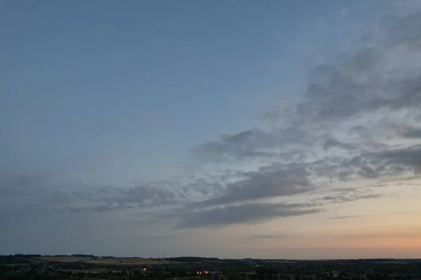 Gyönyörű Drámai Felhők Napnyugtakor Luton Anglia Kép Rögzítve 2023 Szeptember — Stock Fotó