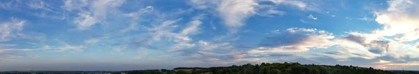 Самый Красивый Панорамный Вид Небо Драматические Облака Над Лутон Сити — стоковое фото