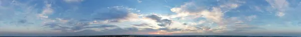 Nejkrásnější Panoramatický Pohled Nebe Dramatické Mraky Nad Luton City England — Stock fotografie