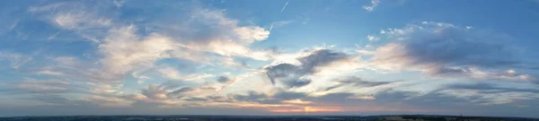 Самый Красивый Панорамный Вид Небо Драматические Облака Над Лутон Сити — стоковое фото