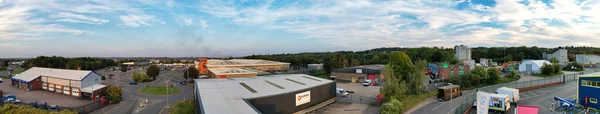 Luchtfoto Van Luton City England Groot Brittannië Beelden Werden Vastgelegd — Stockfoto