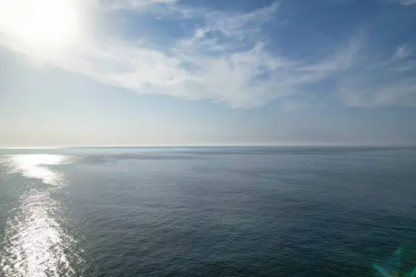 英国杜德尔门海滩最美的风景和海景 照片是2023年9月9日用无人机拍摄的 — 图库照片