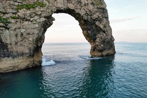 Найкрасивіший Ландшафтний Морський Вид Дурдл Двері Пляж Англії Великобританії Великобританія — стокове фото