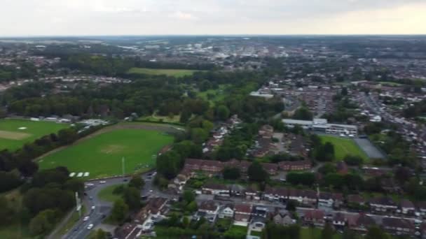 Luton England Velká Británie Září 2023 Letecký Pohled Město Luton — Stock video