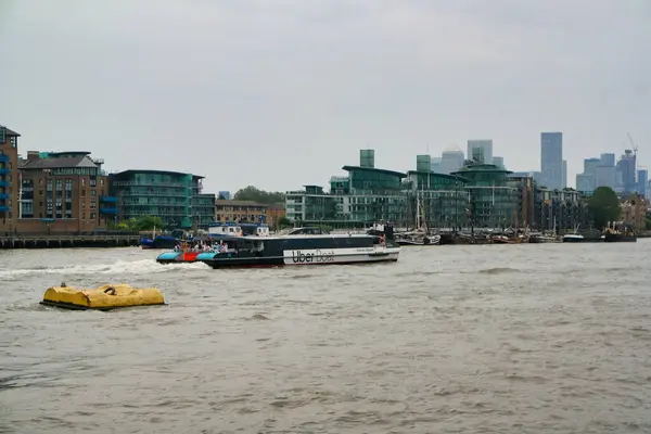 Low Angle View Buildings River Thames London Bridge Central London — Photo