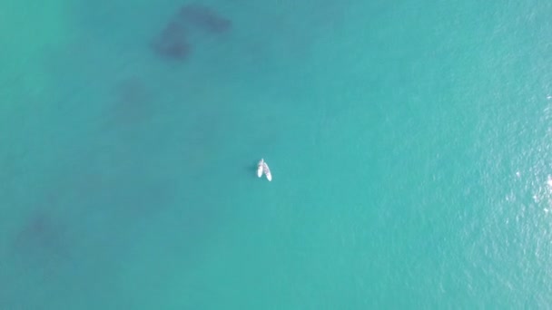 Best Aerial Footage People Zijn Enenjoy Boat Ride Gorgeous British — Stockvideo