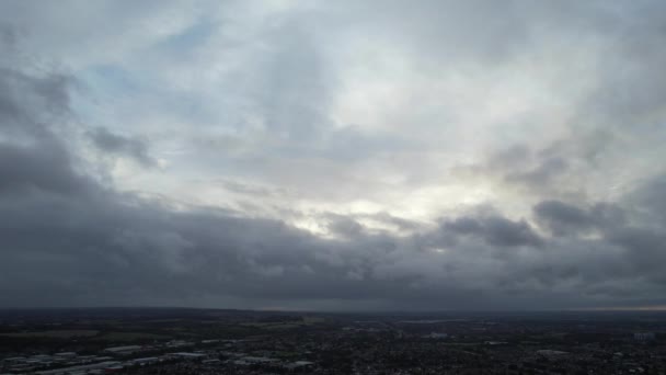 Înregistrarea Timpului Lapse Nori Mișcare Rapidă Peste Anglia Marea Britanie — Videoclip de stoc