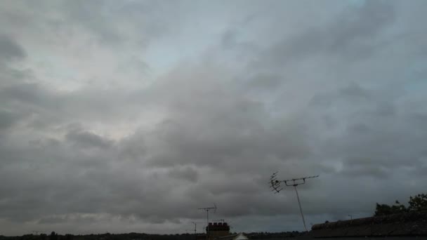 Imágenes Time Lapse Nubes Movimiento Rápido Sobre Inglaterra Reino Unido — Vídeo de stock