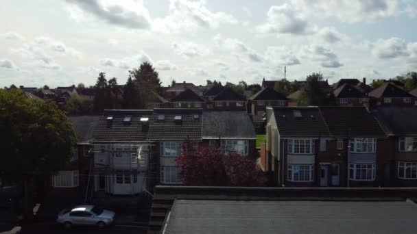 Widok Lotu Ptaka Central Luton City Centrum Anglii Podczas Zachodu — Wideo stockowe