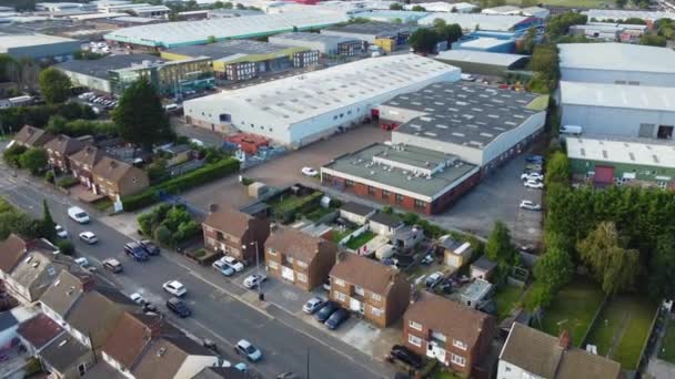 High Angle Footage Dallow Industrial Estate Luton City Inghilterra Catturato — Video Stock