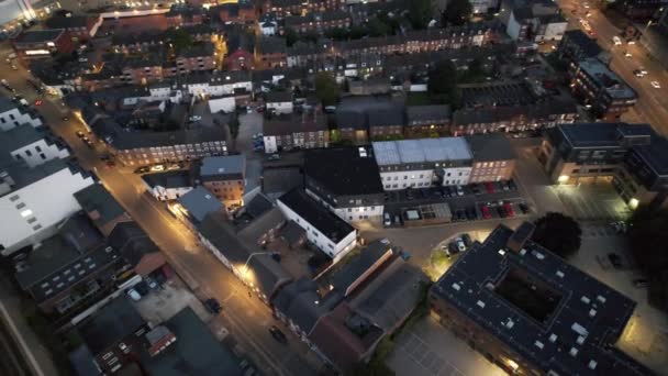 Air View Luton City England Съемка Высокого Угла Сделана Сентября — стоковое видео