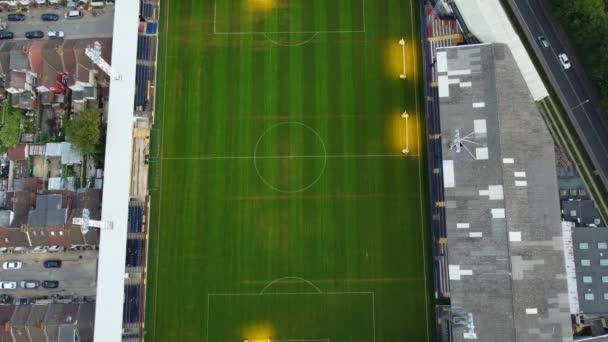 Luftaufnahme Des Fußballstadions Von Luton Das Sich Bury Park Residential — Stockvideo