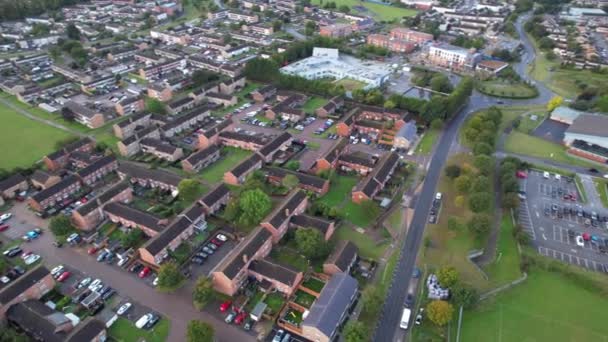 Aerial Footage Luton City Great Britain Sunset Inglés Filmación Capturada — Vídeos de Stock