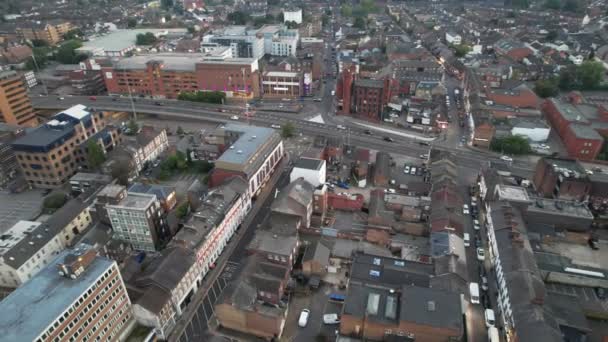 Luftaufnahme Von Luton City England Hochwinkelaufnahmen Wurden September 2023 Mit — Stockvideo