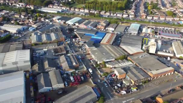 High Angle Footage Dallow Industrial Estate Luton City England Zachycen — Stock video