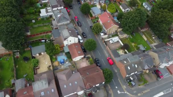 Υψηλή Γωνία Θέα Κατοικιών Estate Luton City Πλάνα Τραβήχτηκαν Την — Αρχείο Βίντεο